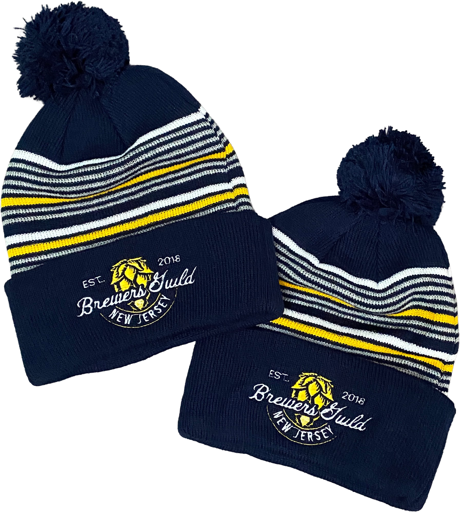 Embroidered beanie made for Brewers Guild by Tavo Prints